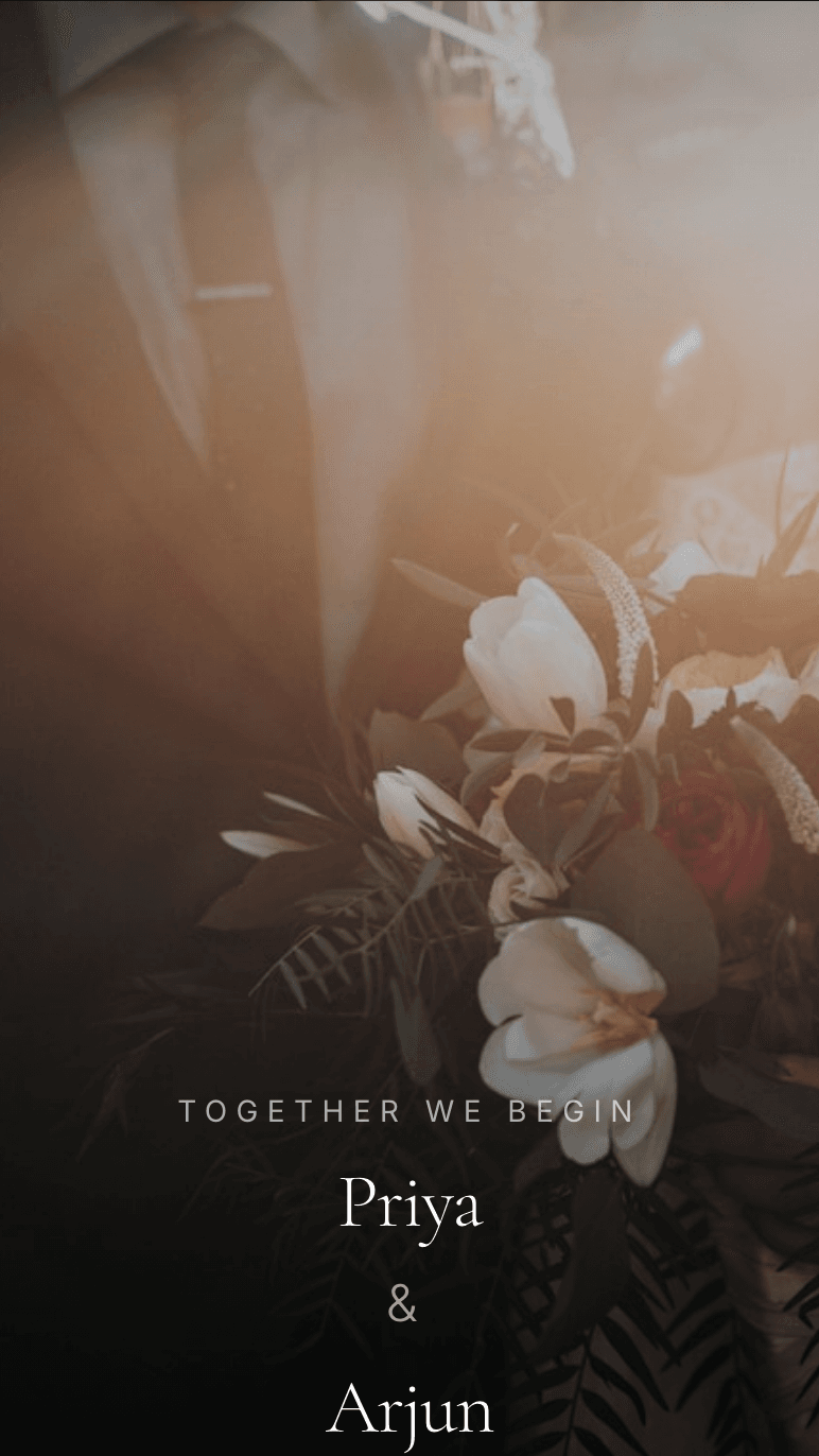 Gujarati — wedding invitation website design